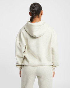 Sudadera con Capucha Extra Grande para Mujer, de Alta Calidad, Color Sólido, Felpa de Algodón, con Bolsillos, Transpirable, Estilo Otoñal - Product Image 3