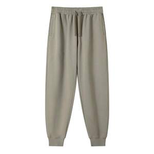 Wholesale Custom Logo Street Style Cotton <b>Men</b> <b>Trousers</b> 380g Loose Fit <b>Cuffed</b> Jogger Pants for <b>Men</b> - Product Image 2