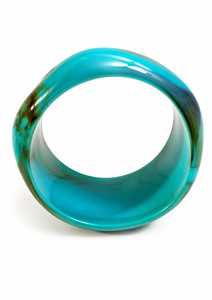 Ensemble de bagues en résine polies, écologiques et faites à la main, aux couleurs ambre noir, bleu sarcelle et crème, de forme organique, bijoux artisanaux - Product Image 4