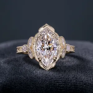 Diamant de laboratoire certifié IGI, taille marquise, 2 carats, DEF VVS, diamant synthétique CVD HPHT, pour bague de fiançailles, bijoux - Product Image 1