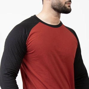 T-shirts à manches longues pour hommes, 100% coton, tricotés, coutures durables, utilisation longue durée, simples et polyvalents pour les tenues quotidiennes, respirants - Product Image 6