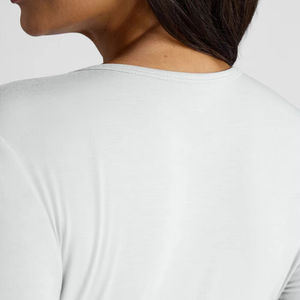 T-shirt de sous-blouse médicale à manches longues en tricot extensible à col rond pour hôpital OEM 2026 - Product Image 6