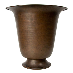 Vintage Brass Flower <b>Pot</b> Antique Hammered Cauldron Planter with Claw <b>Feet</b> Hammered Copper Footed Copper Home Garden Decor - Product Image 2