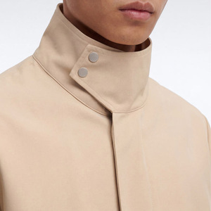 Veste coupe-vent à col montant personnalisée en gros pour homme, en nylon, avec boutons-pression, imperméable, légère, pour jogging, vente en gros OEM - Product Image 2