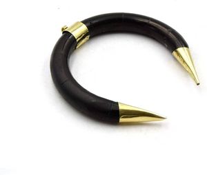 Round Buffalo Bone Necklace Pendant Modern Christmas Engagement Gift Party Anniversary Unisex Eco Friendly Handmade HF CRAFTS - Product Image 3