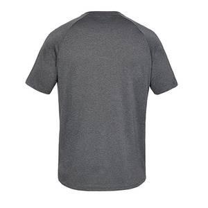 T-shirt homme personnalisé à prix avantageux, col rond, lourd, respirant, polo noir uni pour homme - Product Image 5