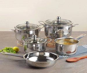 Ensemble de casseroles en acier inoxydable coréen de qualité supérieure, robustes, sans danger pour les aliments, résistantes à la rouille, design moderne, fournisseur d'exportation, commande en gros, approvisionnement OEM - Product Image 4