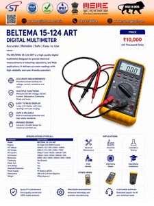 Multimètre numérique BELTEMA 15-124 ART RF Power True RMS LCD pour applications industrielles, laboratoires et services sur site - Product Image 1