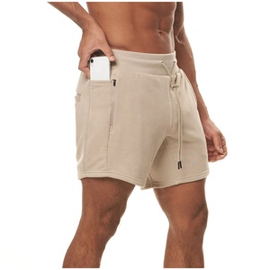 กางเกงกีฬาขาสั้นผ้าฝ้ายสำหรับผู้ชาย,กางเกงออกกำลังกายวิ่งยิมเล่นกีฬากางเกงขาสั้นแบบสั่งตัด - Product Image 6