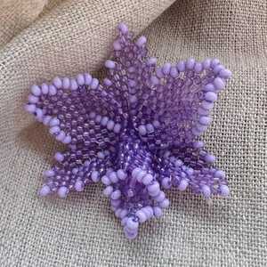 Pendientes de Flores con Cuentas de Lavanda, Pendientes Florales Hechos a Mano, Joyería Estética Elegante, Pendientes para Fiestas para Mujer - Product Image 5