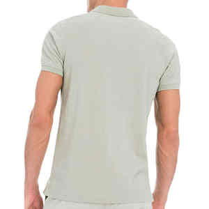 T-shirt décontracté en polyester/coton, uni, tricoté, style anglais, manches courtes, respirant, séchage rapide, unisexe, homme - Product Image 6