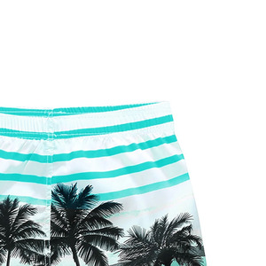 กางเกงชายหาดลำลองผู้ชายรุ่นล่าสุด พิมพ์ลายดิจิทัล เอวยางยืดปานกลาง รับทำโลโก้ตามสั่ง MOQ ต่ำ ป้องกันแบคทีเรีย ยืดหยุ่น ระบายอากาศได้ดี - Product Image 5