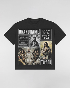 เสื้อยืดแฟชั่นลำลองพิมพ์ลายตามสั่ง ดีไซน์คุณภาพสูง ผ้าฝ้าย 100% คอกลม ทรงปกติสำหรับผู้ชาย น้ำหนัก 360 กรัม ระบายอากาศได้ดี ราคาขายส่ง - Product Image 4