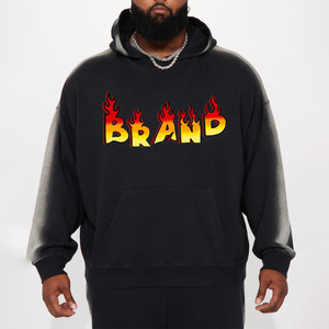 Sudadera con Capucha de Felpa Gruesa 100% Algodón para Hombre, Bordada, de Invierno, Talla Grande, Calidad Premium, OEM - Product Image 6