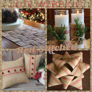 Jute 3.5 Inch Webbing Burlap Eco-Friendly Moisture-Absorbent Abrasion-Resistant Upholstery <b>Ribbon</b> Heavy Duty Furniture <b>Christmas</b> - Product Image 5