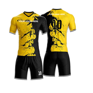 Ensemble de maillots de football personnalisés sublimés pour hommes, nom et numéro de l'équipe, tissu respirant, coupe athlétique, manches courtes, toutes saisons - Product Image 5