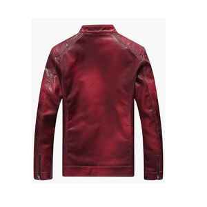 Chaqueta de Invierno Transpirable para Hombre, de Cuero PU con Forro Polar, Cuello Redondo, Estilo Urbano, Diseño de Camuflaje, Ropa Casual - Product Image 2