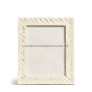 กรอบรูปลายกระดูกควายสานมีแหล่งที่มาตามหลักจริยธรรมกรอบรูปดีไซน์เนอร์ - Product Image 4