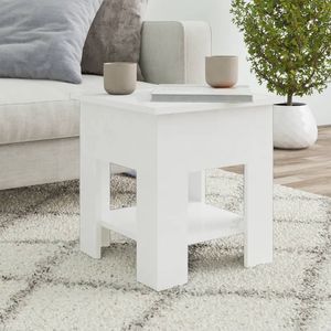 Table basse en bois d'ingénierie Sonoma, gris, dimensions 15,7x15,7x16,5 pouces - Product Image 1