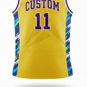 Maillot de basketball OEM personnalisé, respirant, séchage rapide, uniforme sportif sublimé, tenue d'entraînement pour hommes et femmes - Product Image 6