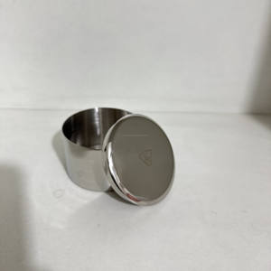 เชิงเทียนโลหะทรงกลมพร้อมฝาปิดภาชนะใส่เทียนตามสั่งสำหรับตกแต่งบ้าน - Product Image 3