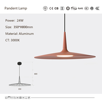 Lustre décoratif nordique en aluminium Lampe design minimaliste en forme d'éventail Éclairage ambiant pour salon et chambre à coucher à la maison