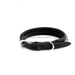 Collares para mascotas, collares de cuero con tachuelas afiladas, Pit Bull Bulldog, grandes Collar para mascotas, ajustable para perros medianos y grandes, venta al por mayor - Product Image 2