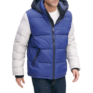 Wholesale Custom Men's Winter Puffer <b>Jacket</b> Zipper Reversible Waterproof High Quality Plus Size Customizable - Product Image 6