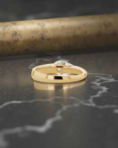 Anillo de Compromiso con Diamante Cultivado en Laboratorio East West de 1.01CT, Corte Pera, para Mujer, Oro Sólido de 14K, Regalo de Aniversario para Parejas - Product Image 3