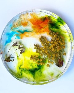 Resin Coasters Elegant Drink Mats Stylish <b>Table</b> <b>Protectors</b> Durable Surface Accessories Collection - Product Image 3
