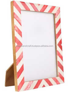Customized Handcrafted Wooden Bone Inlay Photo <b>Frame</b> from India best Quality <b>wall</b> <b>frame</b> mirror for Home Decoration with Logo - Product Image 3