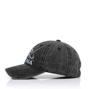 Gorra de Béisbol RIZNA de Mezclilla Twill, 6 Paneles, Ajustable, Unisex, Estilo Casual Vintage, Lavada, con Logotipo Bordado en 3D en el Panel Frontal, Azul, Algodón, Metal - Product Image 1