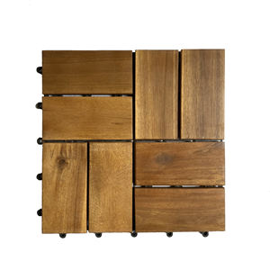 Suelo de Madera de Acacia Vietnamita para Exteriores, Encastrable, Impermeable, Antideslizante, Ecológico, Sin Mantenimiento, Diseño Contemporáneo, Acabado Mate - Product Image 3