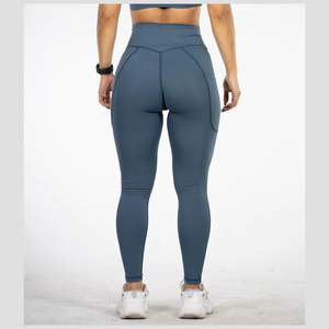 Leggings sin Costuras para Mujer, Efecto Push-Up, Control de Abdomen, Cintura Alta, Color Sólido, Pantalones de Yoga, Leggings Deportivos para Mujer con Bolsillos - Product Image 3