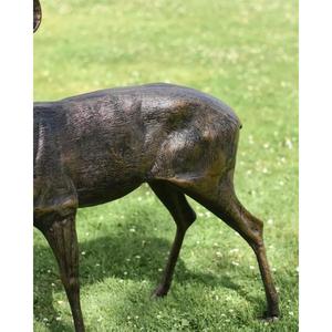 Estatua de Reno Hembra de Tamaño Real al por Mayor, Escultura de Cierva de Bronce Artesanal, Suministros para Eventos - Product Image 3