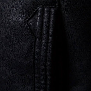 Black <b>Winter</b> <b>Leather</b> <b>Jacket</b> For Men Stylish All Sizes With Customized Logo And Privet Label <b>Leather</b> <b>Jacket</b> With Zipper - Product Image 5