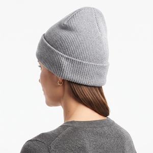 Soft Acrylic Knitted <b>Winter</b> Beanie <b>Hat</b> Custom Logo Warm Unisex Cuffed Fashion Cap for Men <b>Women</b> Outdoor Wear - Product Image 2