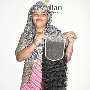 Cierres de encaje HD 6x6 al por mayor, virgen, ondulado, genuinos, hechos a máquina, doble, de onda profunda india, cutícula alineada, cabello humano sin procesar para mujer - Product Image 6