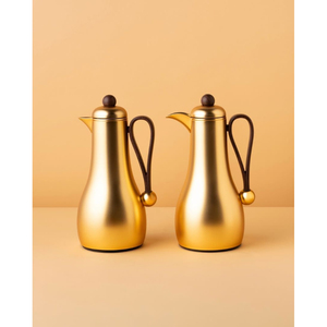 Nouvelle gourde isotherme en acier inoxydable avec motif floral et poignée en bois, idéale pour la cuisine et la table - Product Image 5