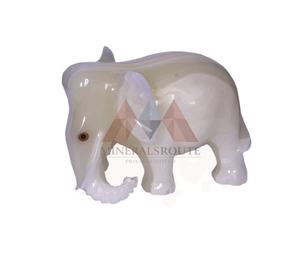 High Quality Custom Logo Handmade Marble <b>Elephant</b> Onyx <b>Table</b> Eco-Friendly Luxury Home Decor for Interior Room Wholesale - Product Image 1