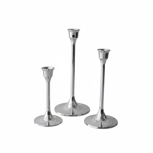 Nordic Metal Candlestick <b>Holder</b> <b>Silver</b> Long Stemmed Taper <b>Candle</b> <b>Holder</b> For Wedding Table Centerpiece Luxury Event Party Decor - Product Image 3