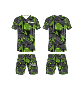 Conjunto de Uniforme de Fútbol Sublimado Personalizado, Patrón de Rayas Verde Claro, Transpirable, de Secado Rápido, Jersey de Fútbol para Equipo, Conjuntos Cortos para Hombres y Niños - Product Image 5