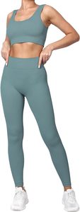 Leggings et soutien-gorge de sport rembourrés pour femmes, ensemble de fitness professionnel pour l'entraînement - Product Image 3