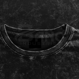Camiseta de Alta Calidad Personalizada con Cuello Redondo, 180-230 g/m², Algodón, Estilo Vintage Lavado al Ácido para Hombre, Corte Recto - Product Image 6