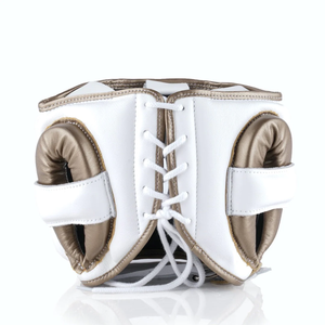 Casco Protector de Boxeo Fly Boxing, Blanco, de Cuero Genuino, para Adultos, Unisex, Protección para la Cabeza, Barra Protectora Facial Personalizada - Product Image 3