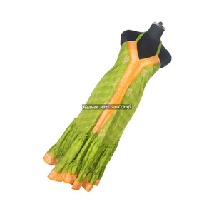 Compre en línea directamente del fabricante de vestidos de seda tipo sari para mujer, elegantes vestidos de noche sin mangas para damas. - Product Image 1