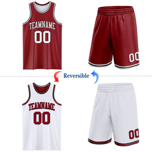 Maillot de basket-ball réversible de style américain, vêtements personnalisés - Product Image 2