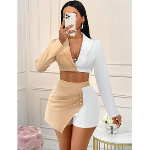 The Split-Tone Sculpted <b>Blazer</b> <b>Set</b> - Product Image 2