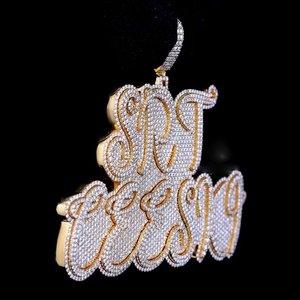 Colgante de Lujo Hip Hop con Diamantes Moissanite VVS de Plata de Ley 925 Bañada en Rodio, Brillante y con Incrustaciones de Diamantes, Ideal para Regalo - Product Image 6