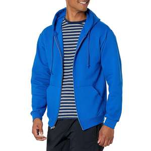 Sudaderas con capucha pesadas con cremallera para hombre, cremallera bidireccional, sudaderas lisas extragrandes, sudadera con capucha personalizada con cremallera - Product Image 3